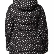 Black Polyester Hooded Reversible Jacket