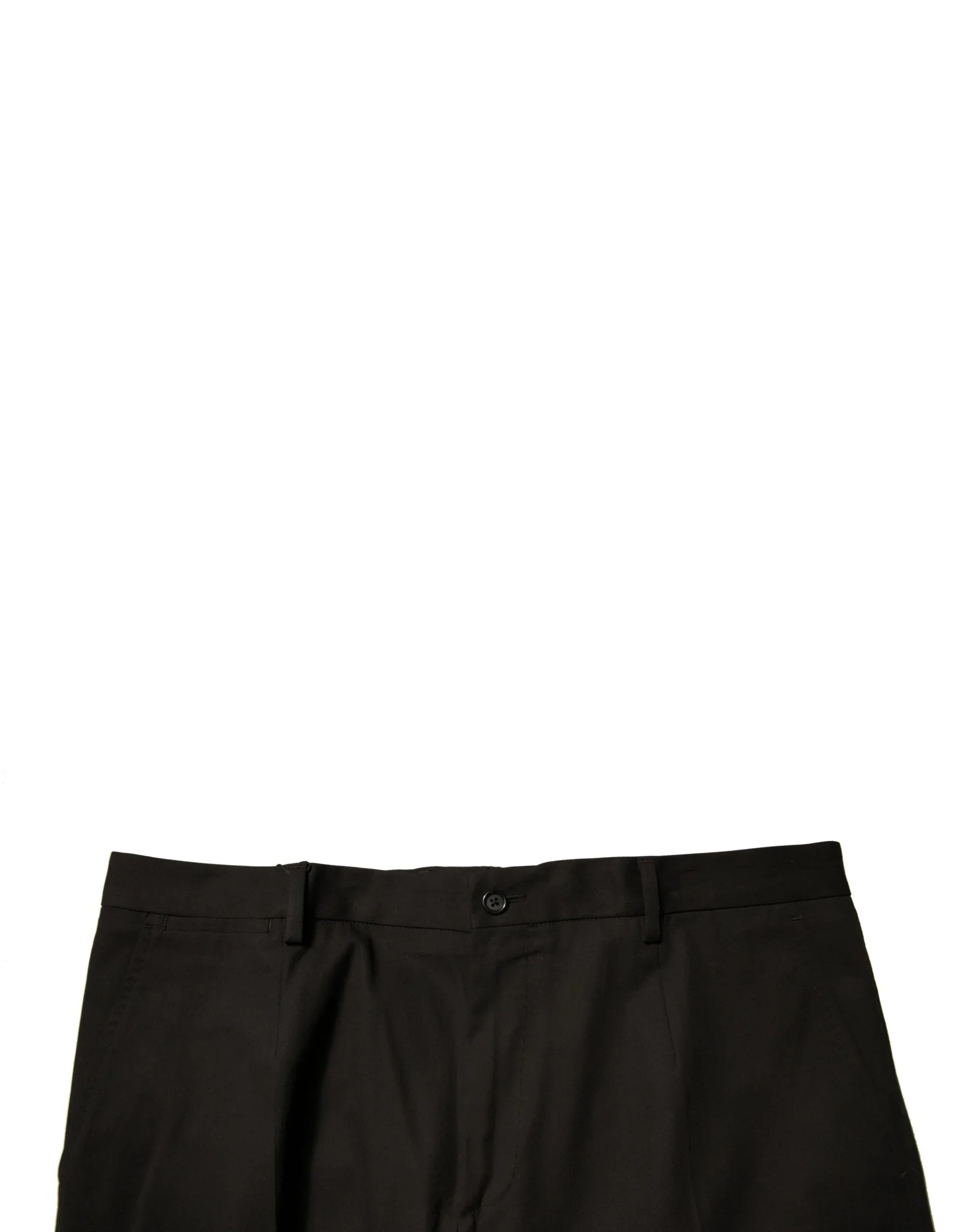 Black Cotton Men Cargo Casual Pants