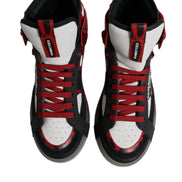 Multicolor Leather High Top Sneakers Shoes