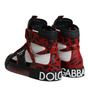 Multicolor Leather High Top Sneakers Shoes