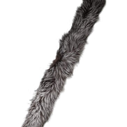 Gray Fox Fur Neck Wrap Warmer Winter Scarf