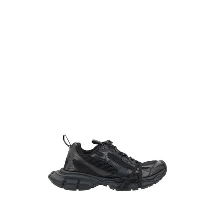 Black Fabric Athletic Sneakers