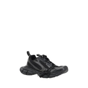 Black Fabric Athletic Sneakers