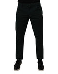 Dark Green Cotton Loose Men Denim Jeans