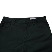 Dark Green Cotton Loose Men Denim Jeans