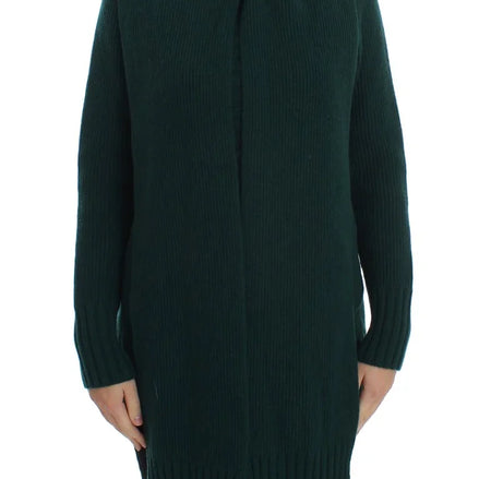 Green Knitted Cashmere Cardigan