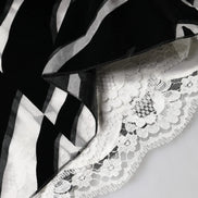 Black White Zebra A-line Sheath Mini Dress