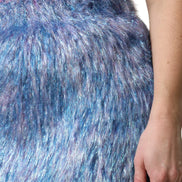 Multicolor Plush High Waist Mini Skirt