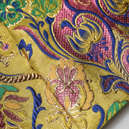Multicolor Floral Jacquard Mid Waist Mini Skirt