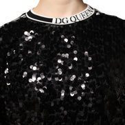 Black DG Queen Sequin Pullover Sweater