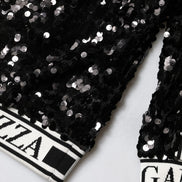 Black DG Queen Sequin Pullover Sweater