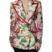 Multicolor Floral Double Breasted Jacket