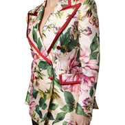 Multicolor Floral Double Breasted Jacket