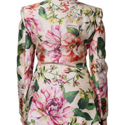Multicolor Floral Double Breasted Jacket