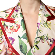 Multicolor Floral Double Breasted Jacket