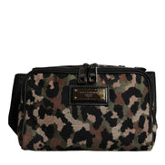 Multicolor Leopard DG Logo Belt Waist Fanny Pack Bag