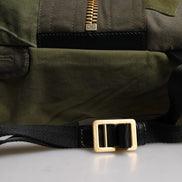 Military Green Patchwork Rucksack Backpack Bag