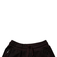 Maroon Cotton Sweatshorts Men Bermuda Shorts