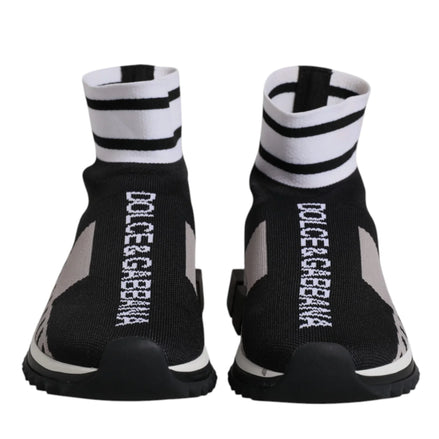 Black Gray Sorrento Socks Women Sneakers Shoes