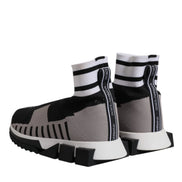 Black Gray Sorrento Socks Women Sneakers Shoes