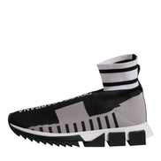 Black Gray Sorrento Socks Women Sneakers Shoes