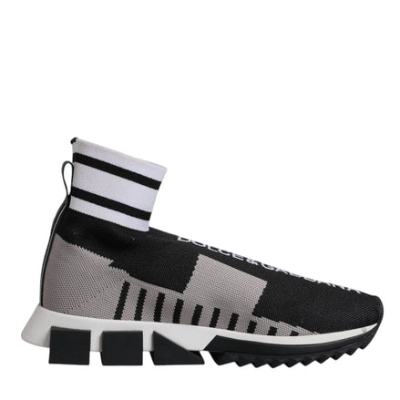 Black Gray Sorrento Socks Women Sneakers Shoes