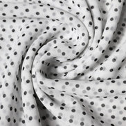 White Polka Dots Polyester Wrap Shawl Scarf