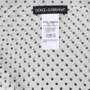 White Polka Dots Polyester Wrap Shawl Scarf