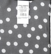 Black Polka Dots Polyester Wrap Shawl Scarf