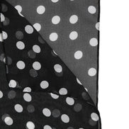 Black Polka Dots Polyester Wrap Shawl Scarf