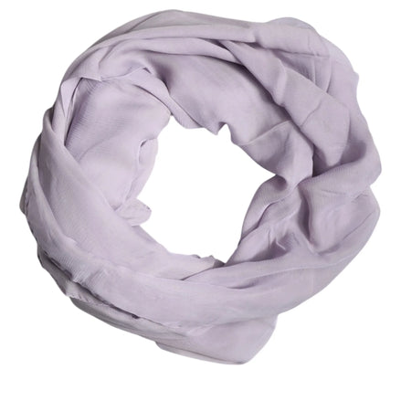 Purple Silk Rectangle Wrap Shawl Scarf