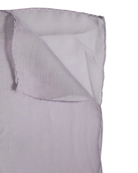 Purple Silk Rectangle Wrap Shawl Scarf