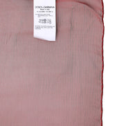 Red Silk Rectangle Women Wrap Shawl Scarf