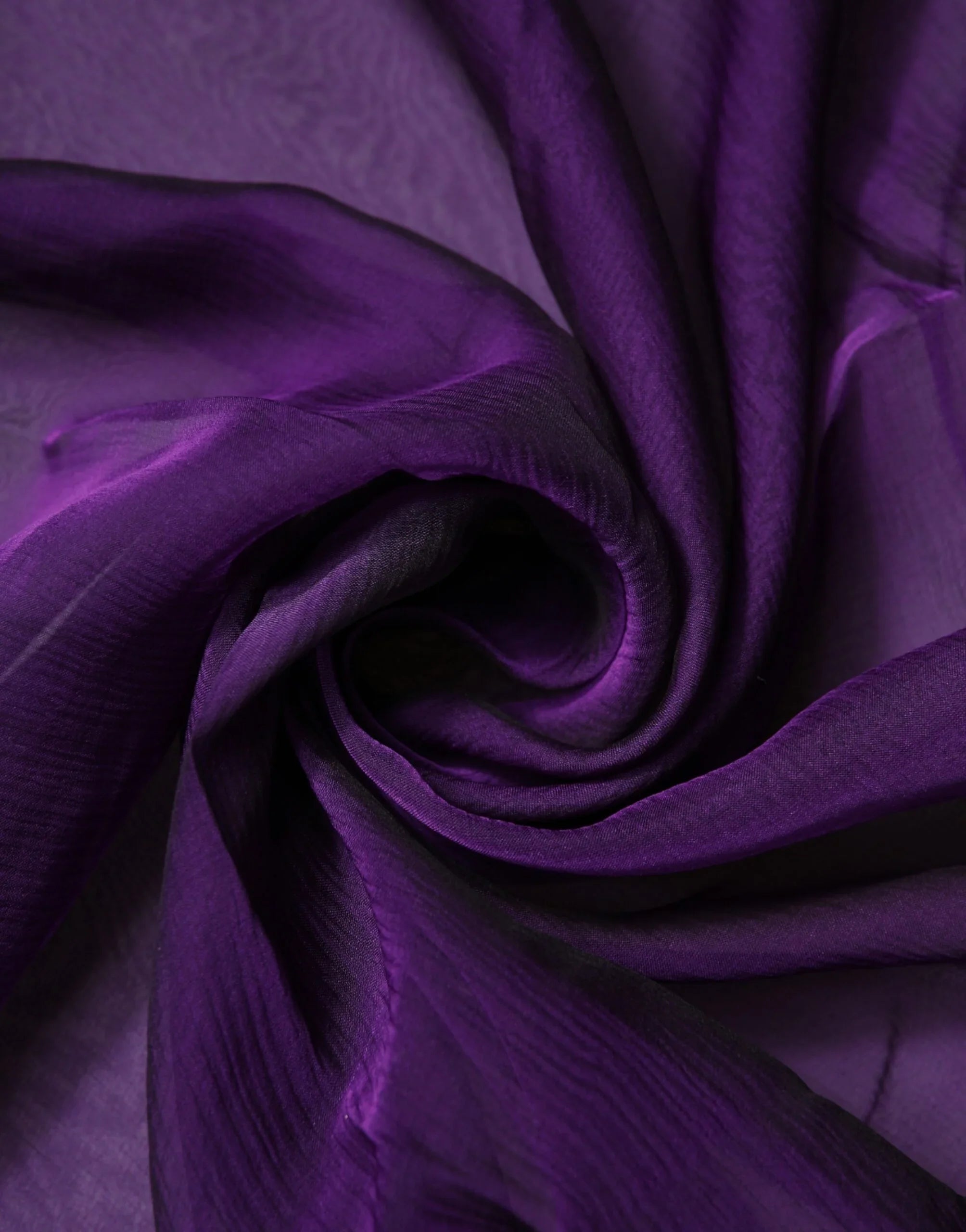 Purple Silk Rectangle Wrap Shawl Scarf