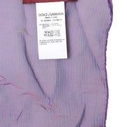 Purple Silk Rectangle Wrap Shawl Scarf