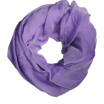 Purple Silk Rectangle Wrap Shawl Scarf