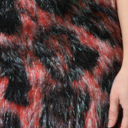 Multicolor Plush High Waist Mini Skirt