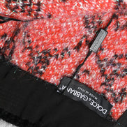 Multicolor Plush High Waist Mini Skirt