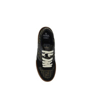 Multicolor Calf Leather Bos Taurus Low Top Sneakers