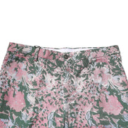 Multicolor Floral Jacquard Pants