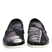 Black Tropical Slip On Men Sneakers Shoes