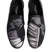 Black Tropical Slip On Men Sneakers Shoes