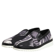 Black Tropical Slip On Men Sneakers Shoes