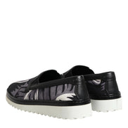 Black Tropical Slip On Men Sneakers Shoes