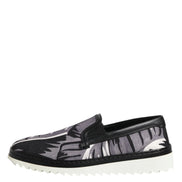 Black Tropical Slip On Men Sneakers Shoes