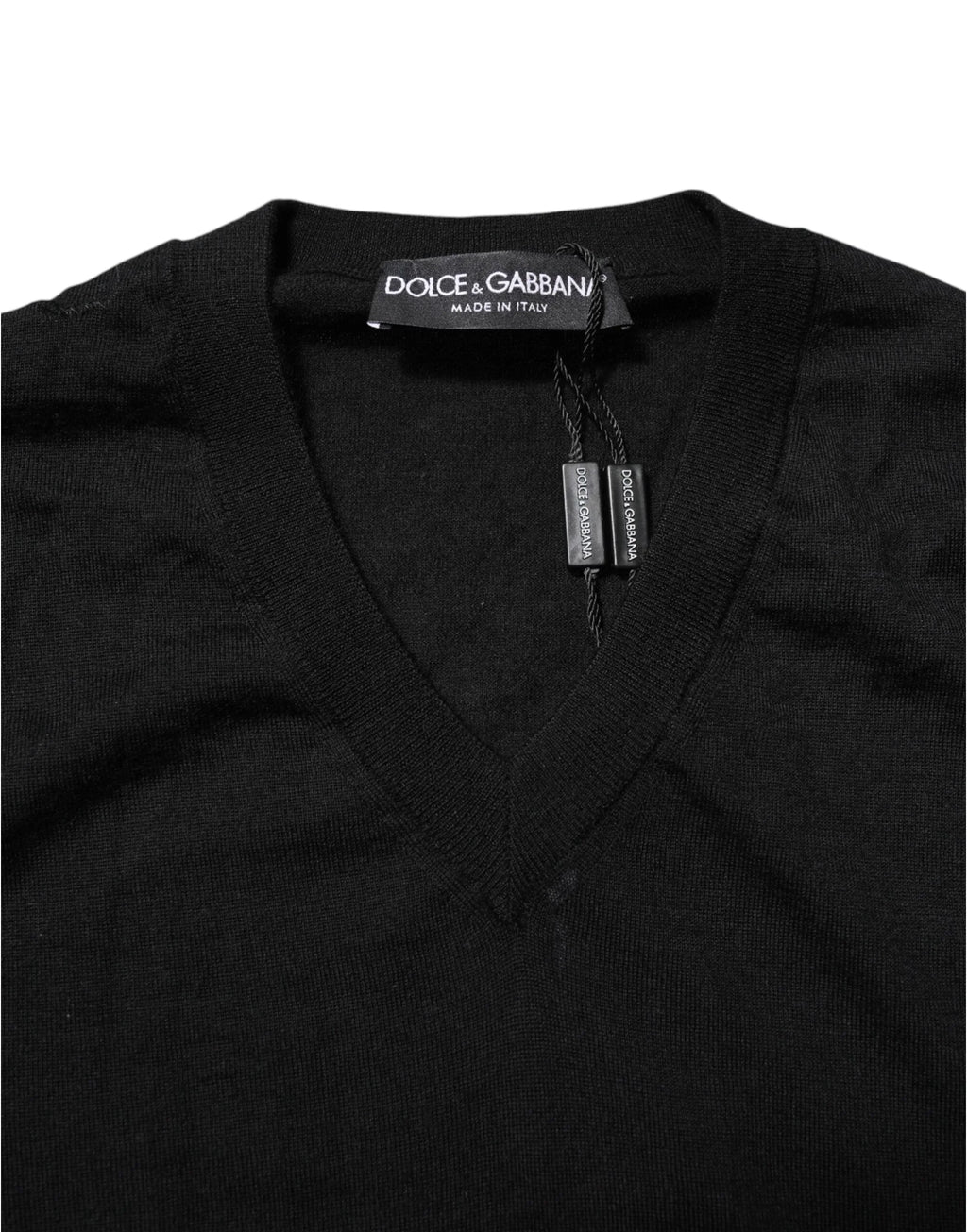 Dark Gray Embroidered Logo Pullover Sweater