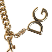Brown Leopard Gold Brass Chain Accessory Shoulder Strap