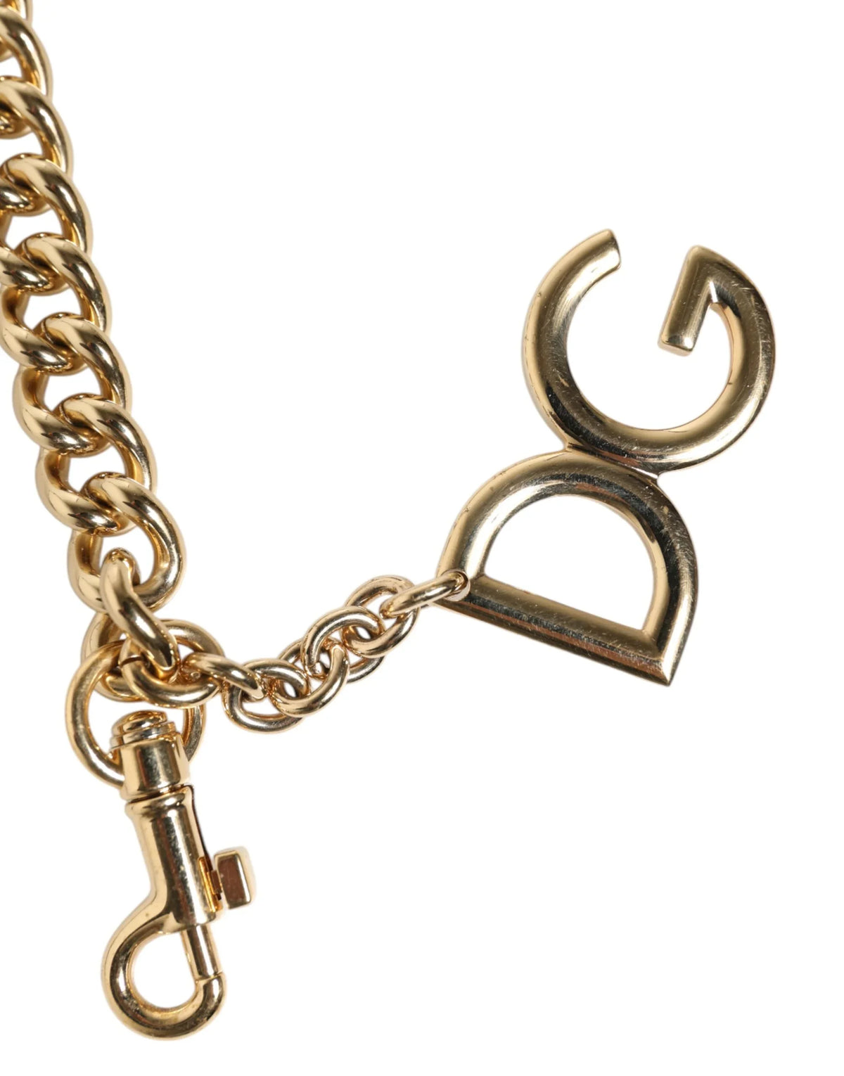 Brown Leopard Gold Brass Chain Accessory Shoulder Strap