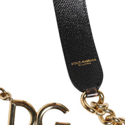 Brown Leopard Gold Brass Chain Accessory Shoulder Strap