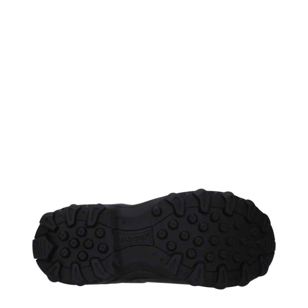 Black Cotton Ankle Boots